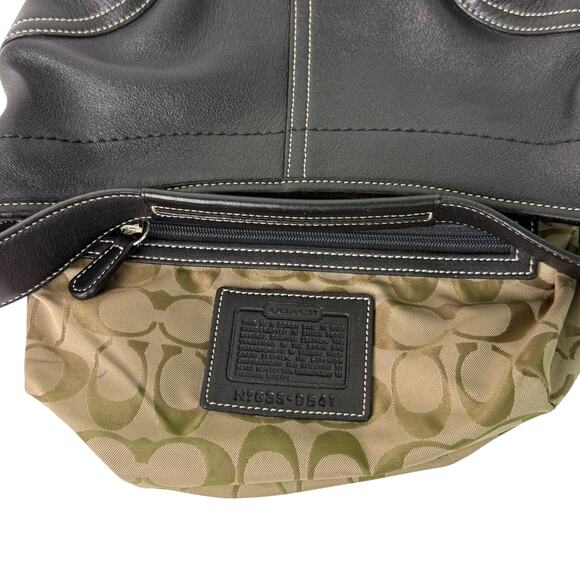 Coach 9541 Soho Small Hobo Black Leather Bag Purse Shoulder Bag Y2K Vintage - Picture 13 of 16